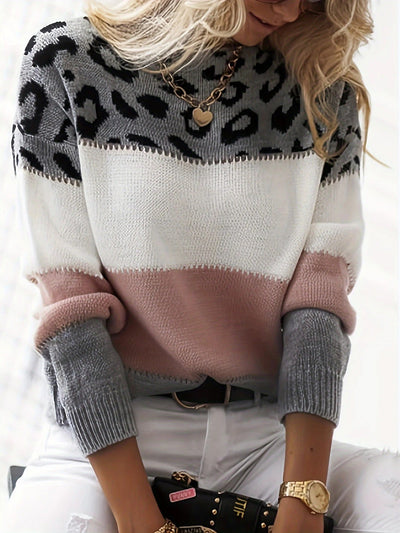 Lela – Elegant Leopard Sweater