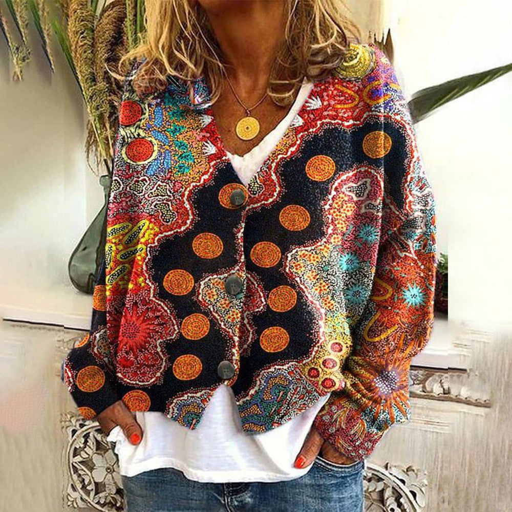 Saskia – Elegant Colorful Bohemian Sweater