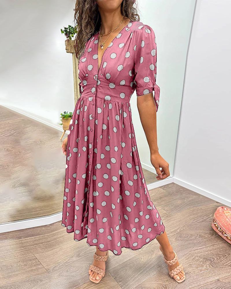 Monique™ – Timeless Polka Dot Dress