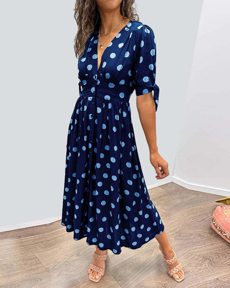Monique™ – Timeless Polka Dot Dress