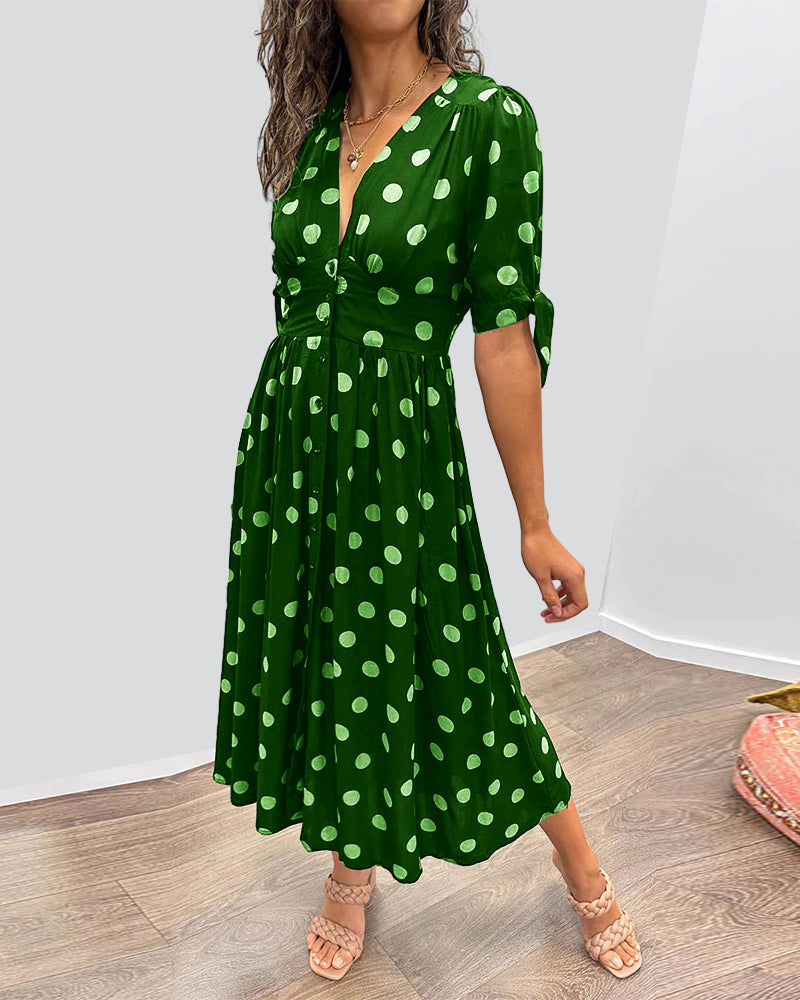 Monique™ – Timeless Polka Dot Dress