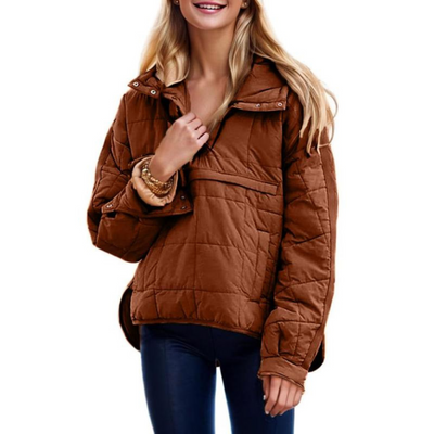 Joy™ – Elegant Oversized Hooded Pullover Jacket