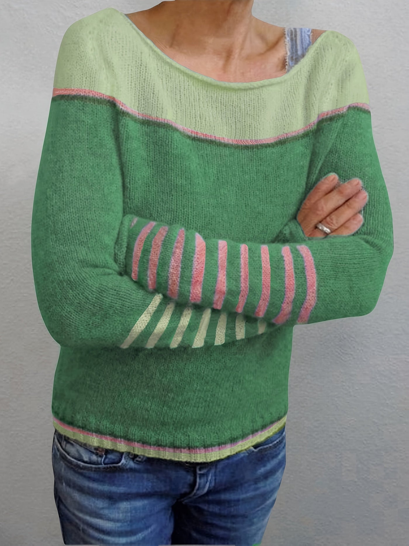 Katharina – Elegant Striped Sweater