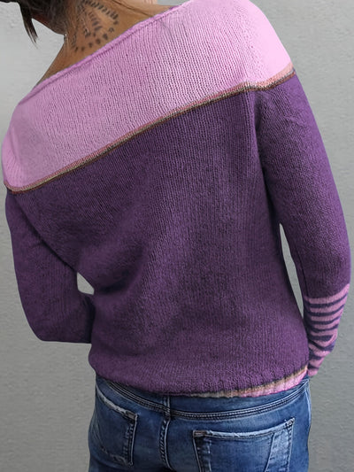 Katharina – Elegant Striped Sweater