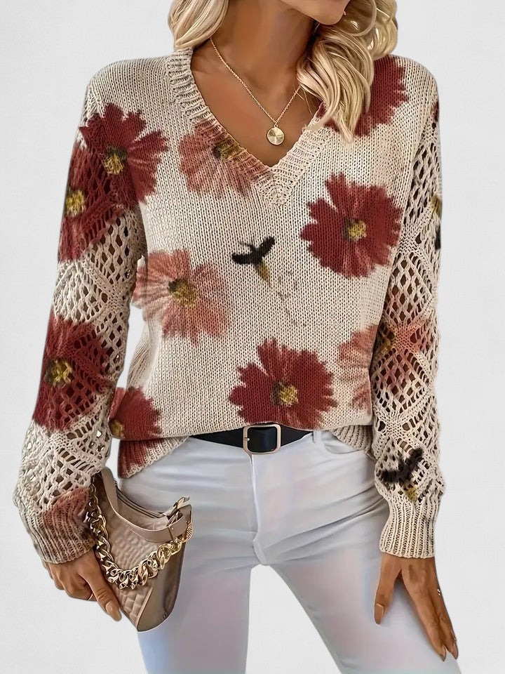Aurélie – Elegant Floral Cardigan