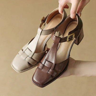 Michela – Elegant Square Toe Sandals