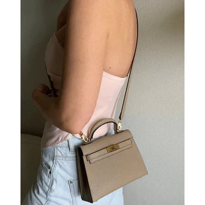 Elise | Clutch Bag with Gold Accents