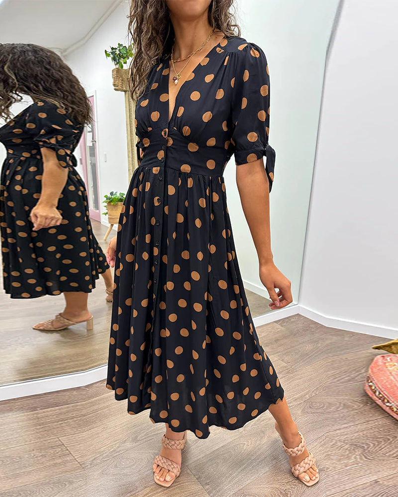 Monique™ – Timeless Polka Dot Dress