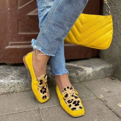 Sonia – Elegant Animal Print Sneakers with Decorative Buckle