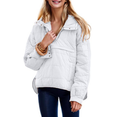 Joy™ – Elegant Oversized Hooded Pullover Jacket