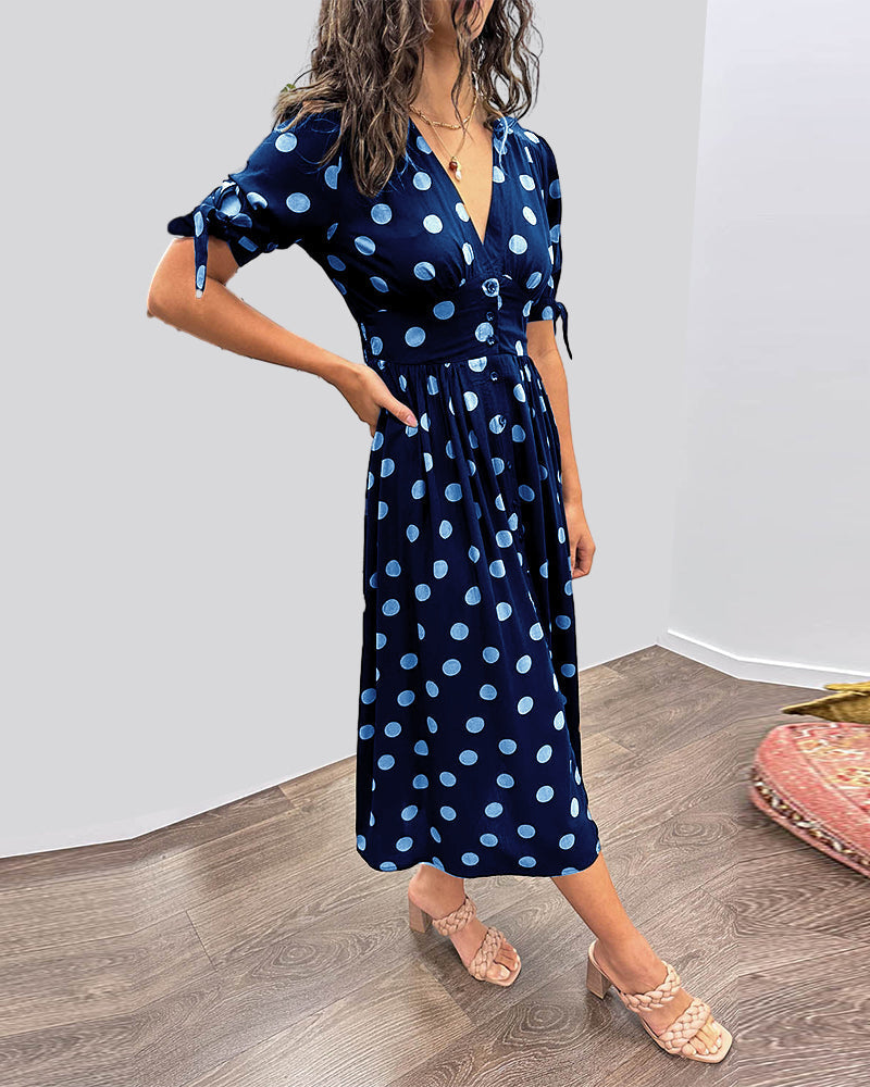 Monique™ – Timeless Polka Dot Dress