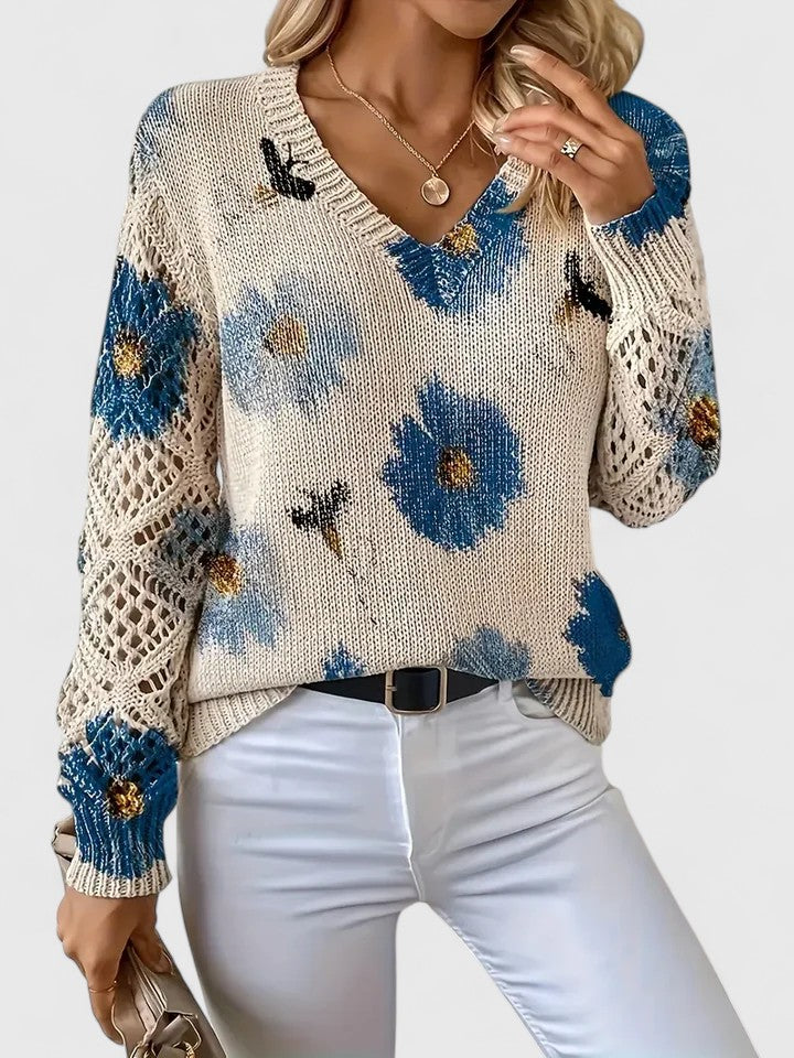 Aurélie – Elegant Floral Cardigan