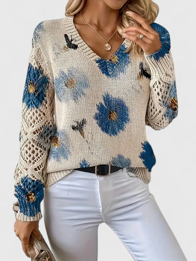 Aurélie – Elegant Floral Cardigan
