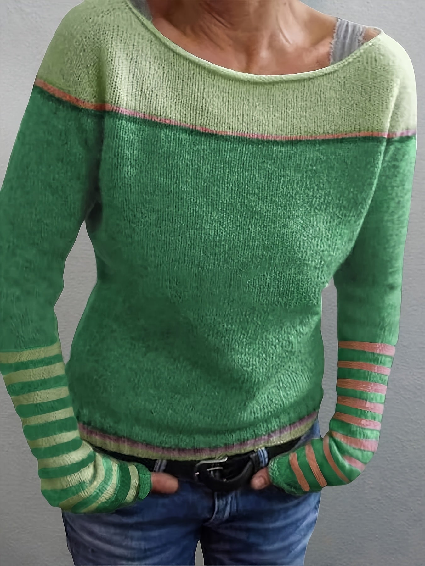 Katharina – Elegant Striped Sweater