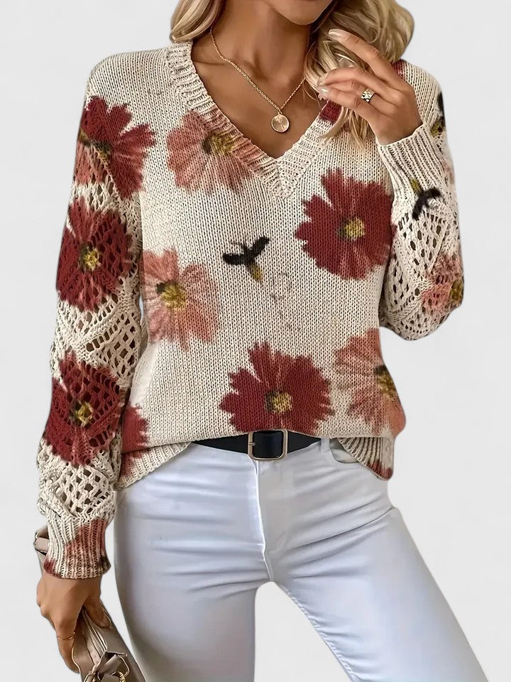 Aurélie – Elegant Floral Cardigan