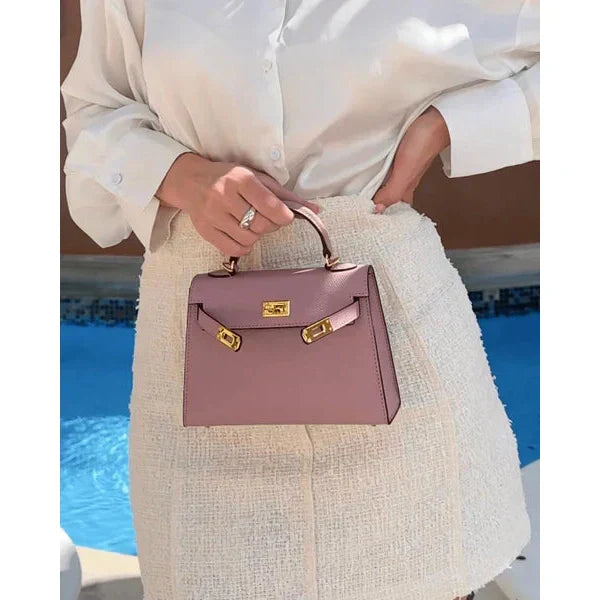 Elise | Clutch Bag with Gold Accents