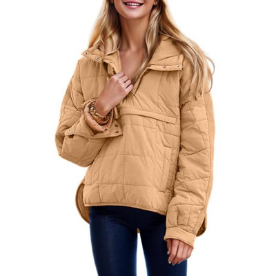 Joy™ – Elegant Oversized Hooded Pullover Jacket