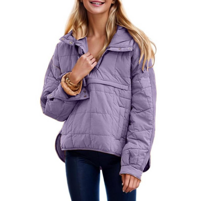 Joy™ – Elegant Oversized Hooded Pullover Jacket