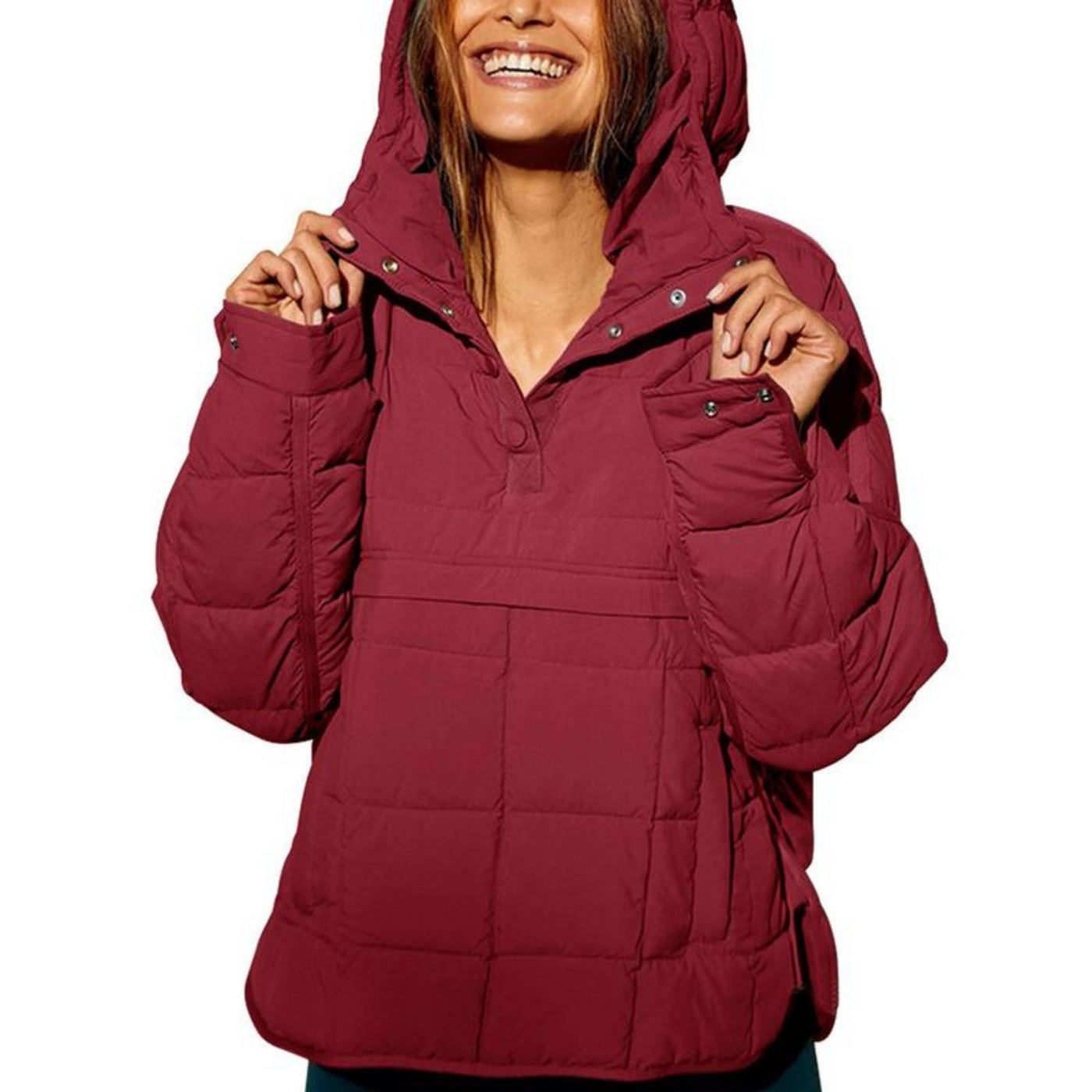 Joy™ – Elegant Oversized Hooded Pullover Jacket