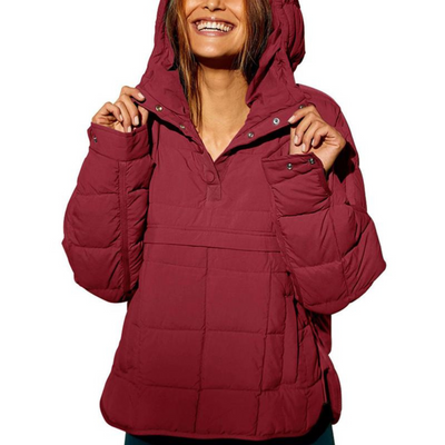 Joy™ – Elegant Oversized Hooded Pullover Jacket