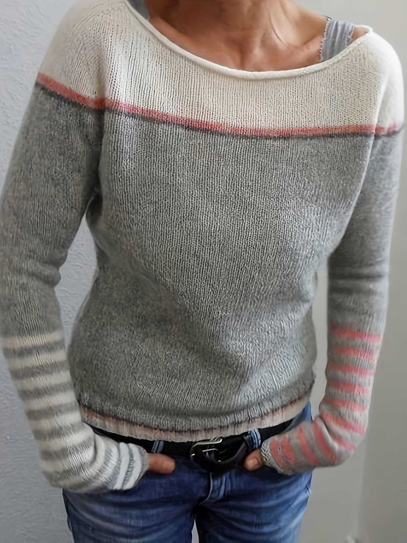 Katharina – Elegant Striped Sweater