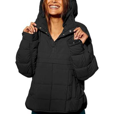Joy™ – Elegant Oversized Hooded Pullover Jacket