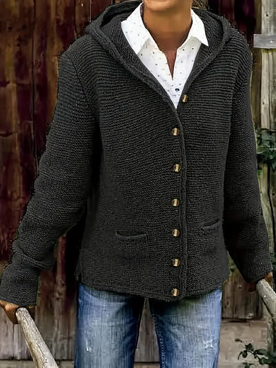 Bressan – Elegant Cardigan with Long Sleeves and Hood