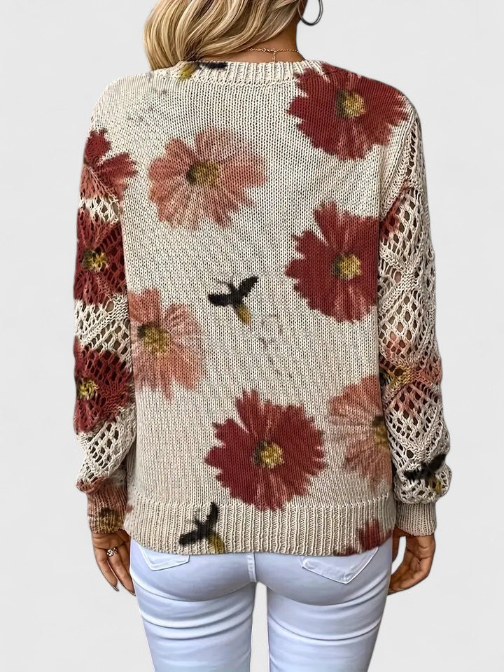 Aurélie – Elegant Floral Cardigan