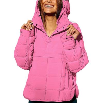 Joy™ – Elegant Oversized Hooded Pullover Jacket