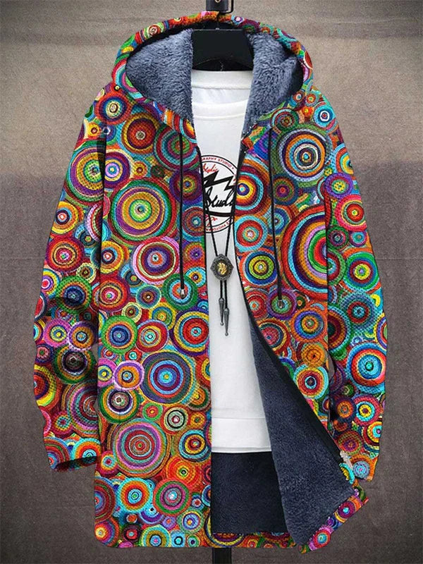 Henrik – Elegant Vivid Circles Hoodie