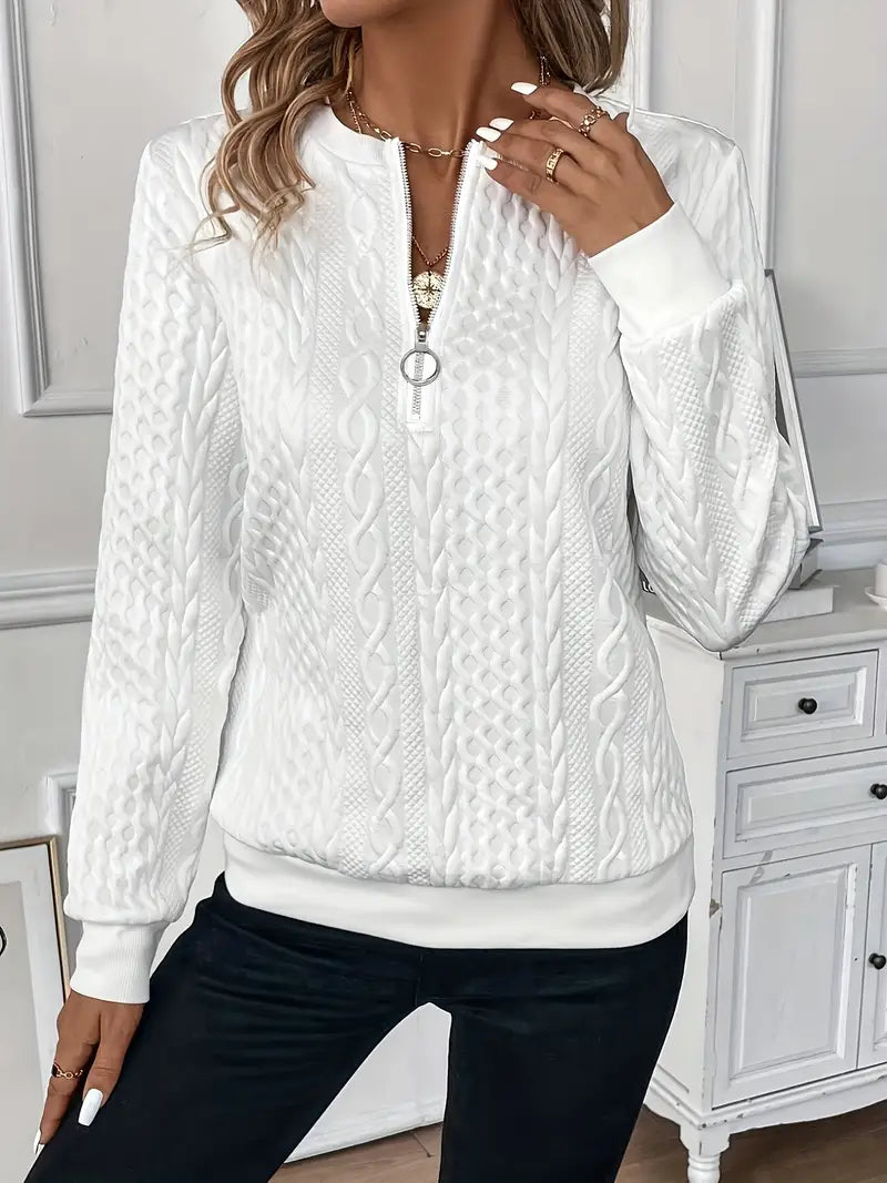 Lucia – Timeless Elegant Zip Sweater