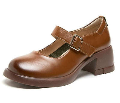 Agnes – Elegant Leather Mary Janes