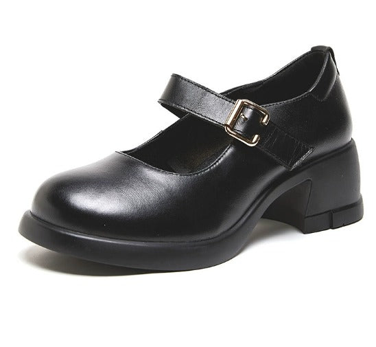 Agnes – Elegant Leather Mary Janes