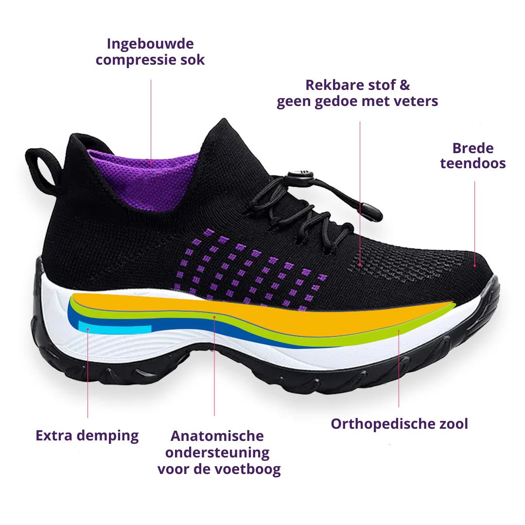 LilacLuxe™ – Elegant Pain-Relief Sneakers