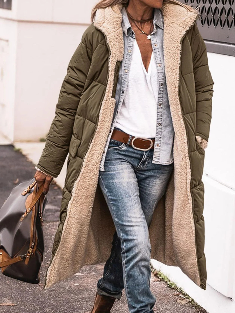 AVERY – Elegant Reversible Longline Coat