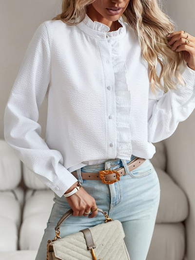 AURORA – Elegant Ruffle Blouse