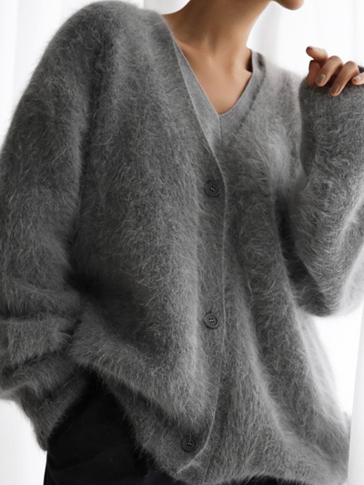 Celeste – Elegant Fuzzy Cardigan