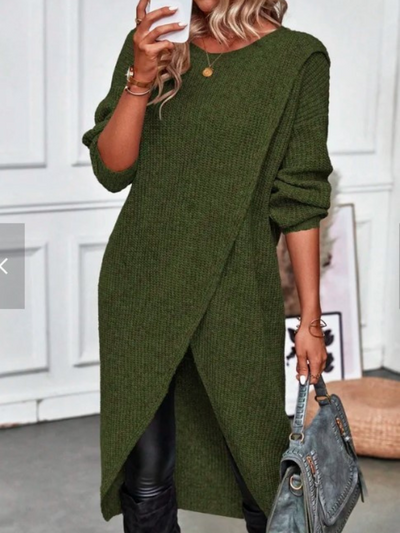 ARIA – Elegant Wrap Knit Dress