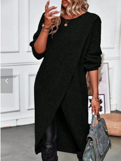 ARIA – Elegant Wrap Knit Dress