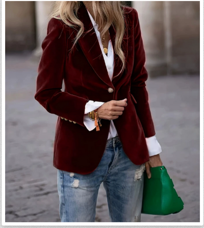 Savannah™ - Elegant Velour Blazer