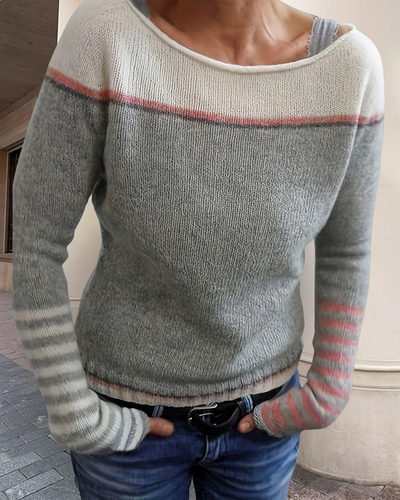 Katharina – Elegant Striped Sweater