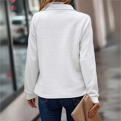 Suzanne – Elegant Half-Zip Sweater