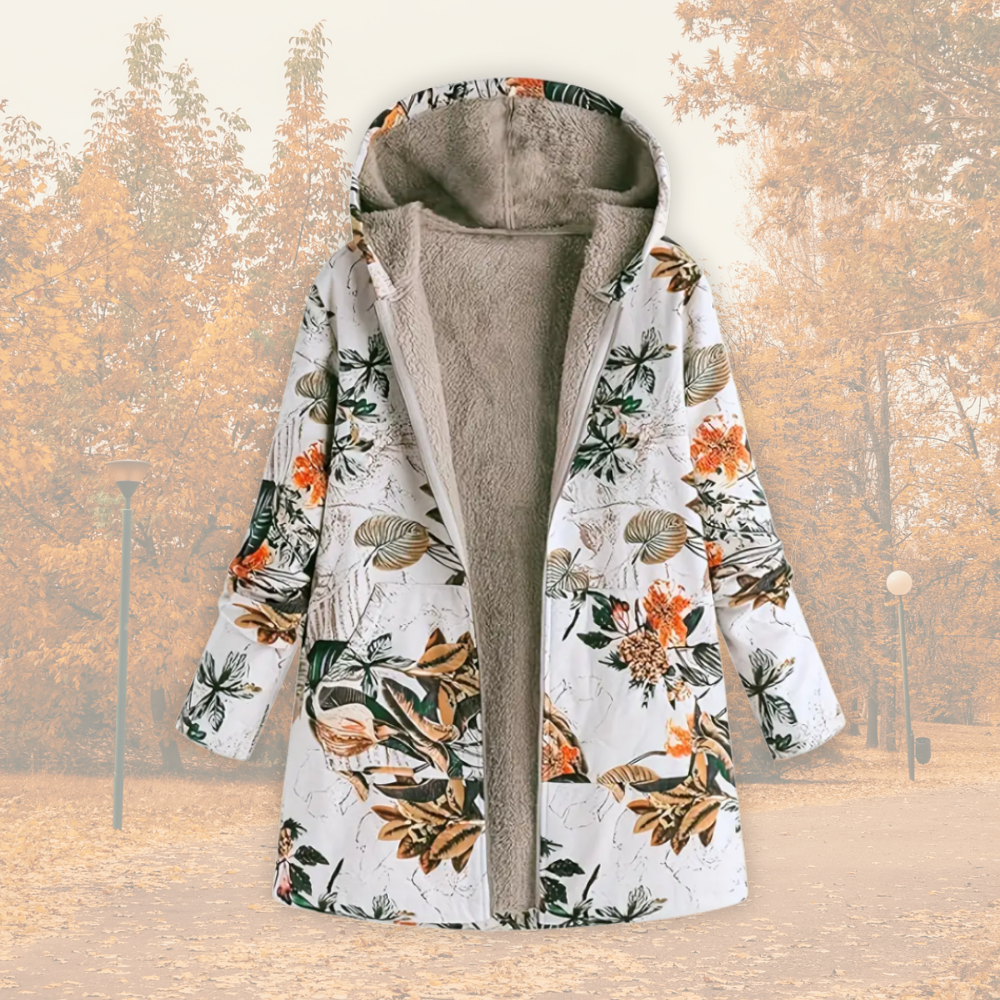 Camellia – Elegant Fleece-Lined Coat