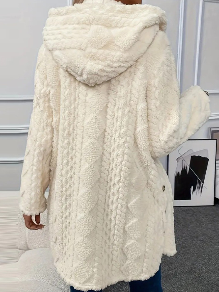 Laura – Elegant Hooded Cardigan Jacket