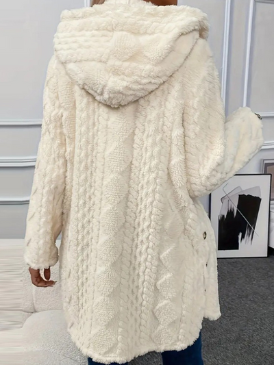 Laura – Elegant Hooded Cardigan Jacket