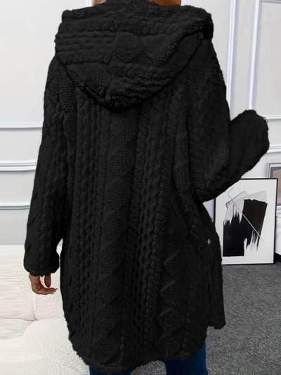 Laura – Elegant Hooded Cardigan Jacket