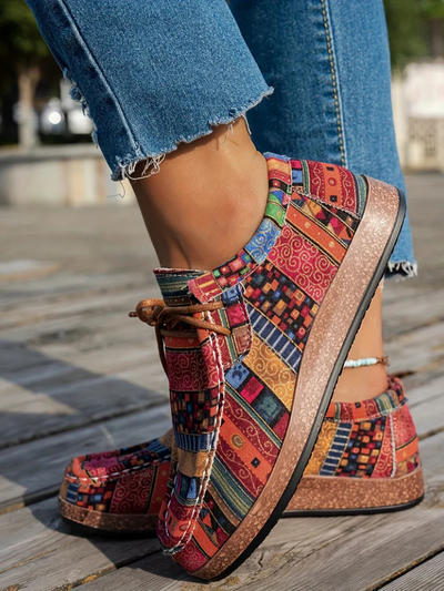 MAYA – Elegant Comfort Print Loafer