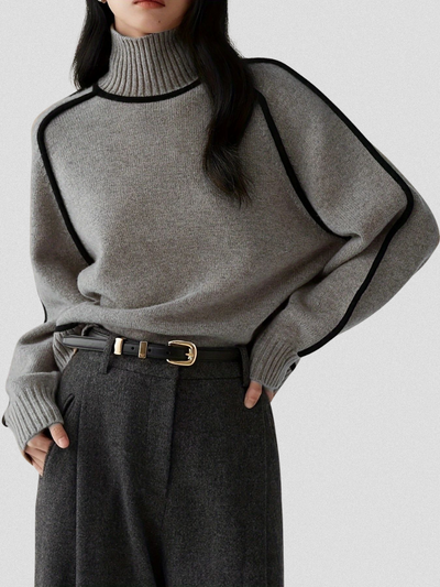 Eloise – Elegant Contrast Sweater