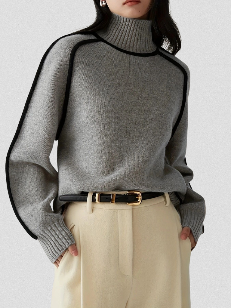 Eloise – Elegant Contrast Sweater