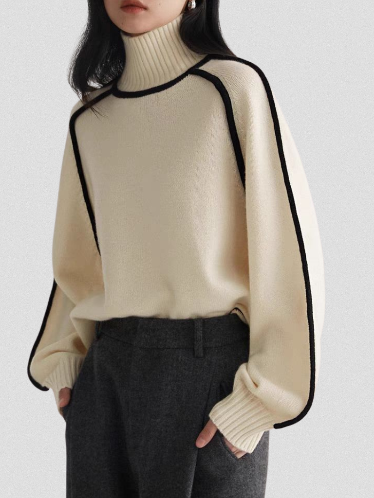 Eloise – Elegant Contrast Sweater